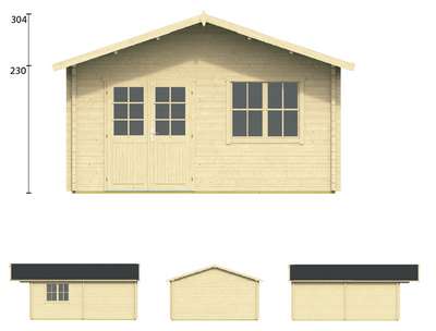 Chalet habitable 26,3m2